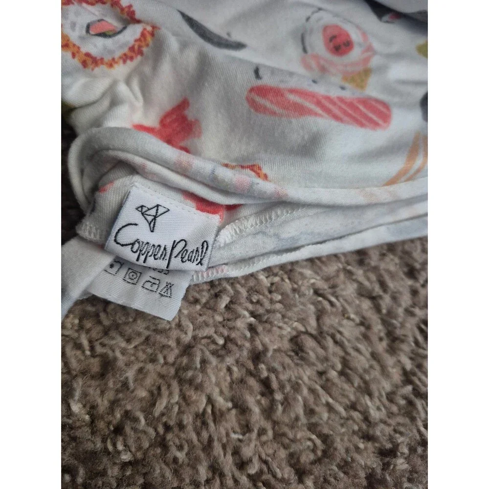 Copper pearl sushi swaddle blanket